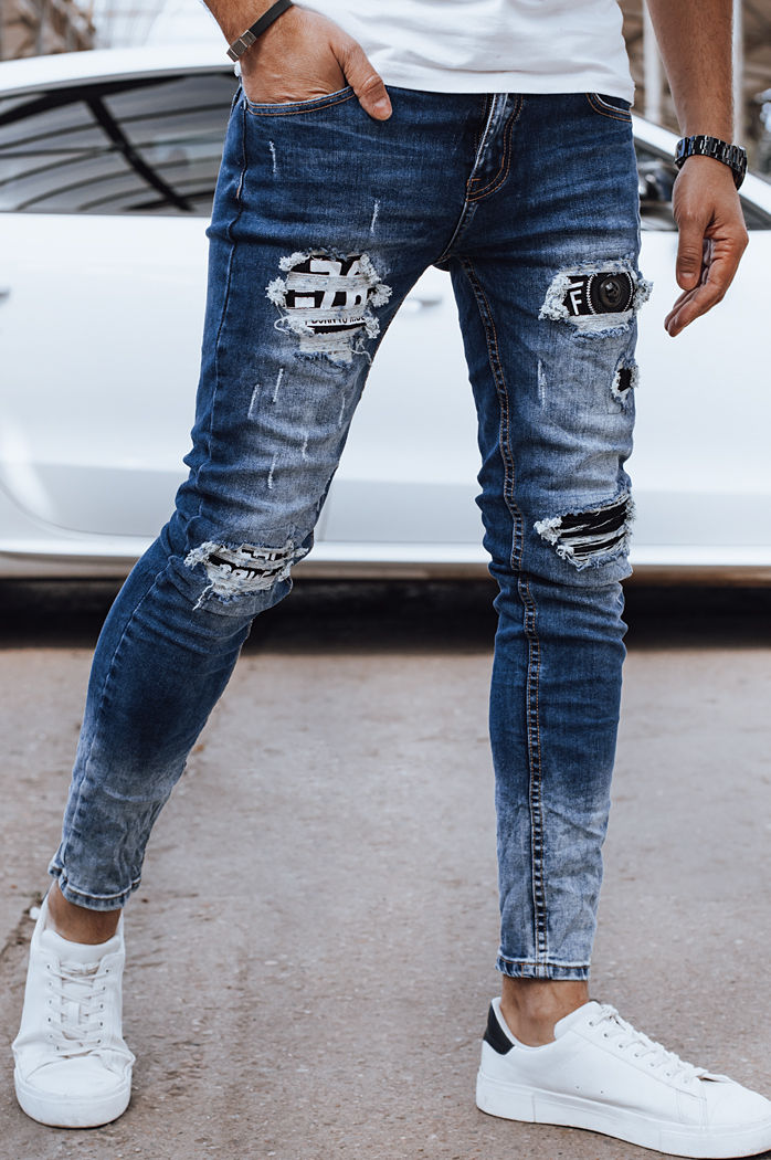 Spodnie męskie jeansowe niebieskie Dstreet UX4319