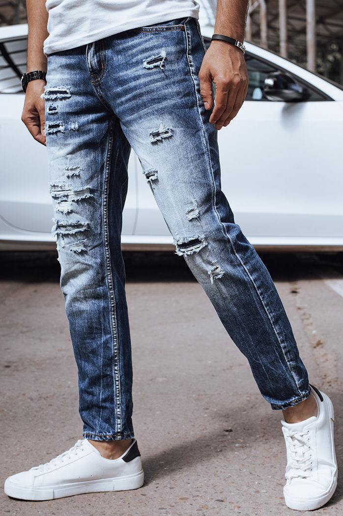 Spodnie męskie jeansowe niebieskie Dstreet UX4349