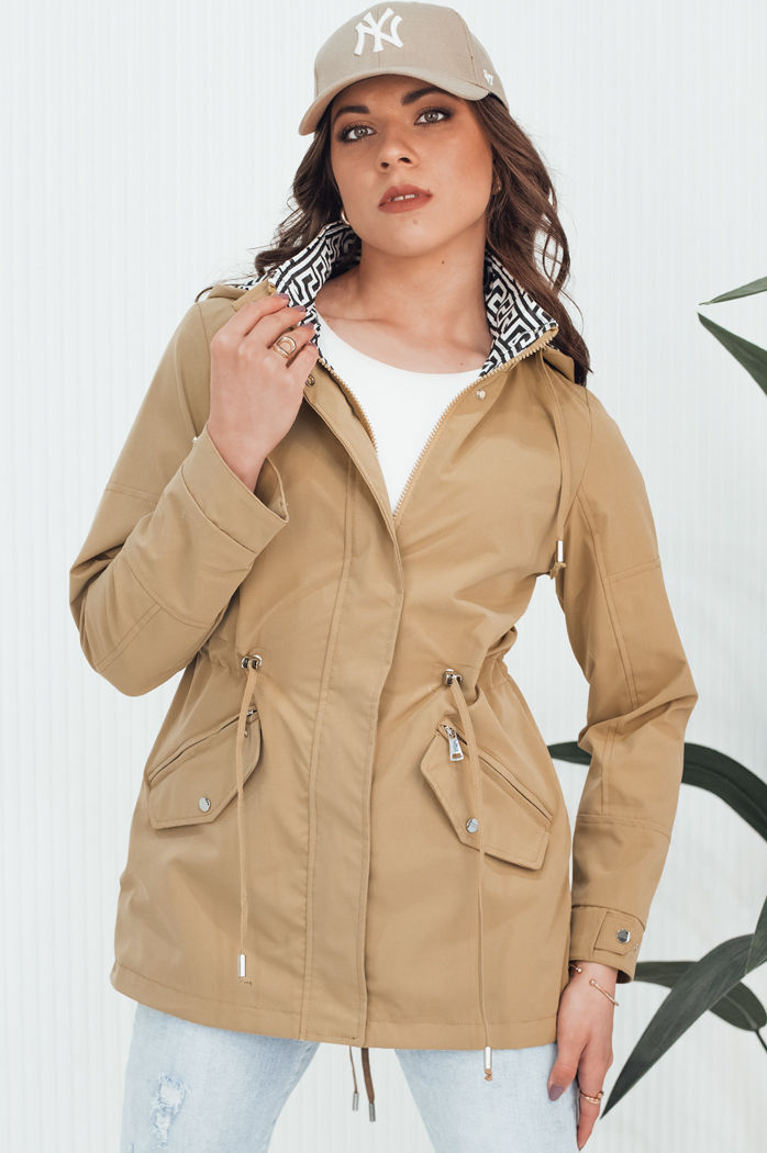 Kurtka damska AVELIN ciemnobeżowa Dstreet TY4347