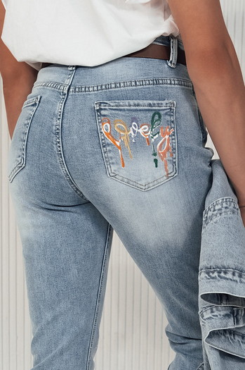 Női farmer nadrág GLAM JEANS kék Dstreet UY2114