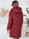 Női télikabát SNOWVIBE bordó steppelt Dstreet TY4996
