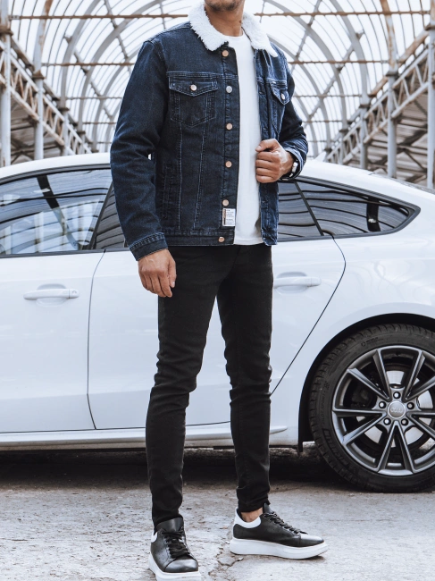 Gránátkék szinű férfi farmer dzseki Dstreet TX4109