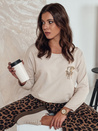 Női oversize blúz ICONIQ bézs Dstreet RY2695 Dstreet RY2695
