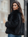Női rövid fekete szőrmebunda ZARAFIA Dstreet TY5117z