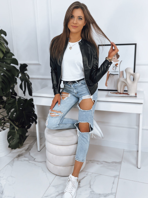 Női ramones dzseki LILIS Szín Fekete DSTREET TY3469