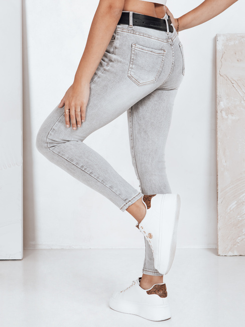 Női szürke cső farmer Dstreet UY2802