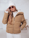 Női télikabát TRENDYGLAM sötét bézs Dstreet TY4359