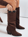 Női szarvasbőr cowboy csizma barna Dstreet ZY1202