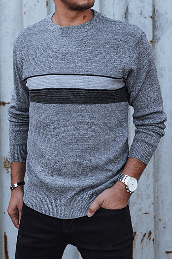 Férfi bézs színű pulóver Dstreet WX2211