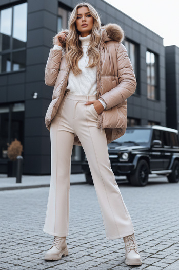 Női téli dzseki SPARKLE Szín Camel DSTREET TY3948