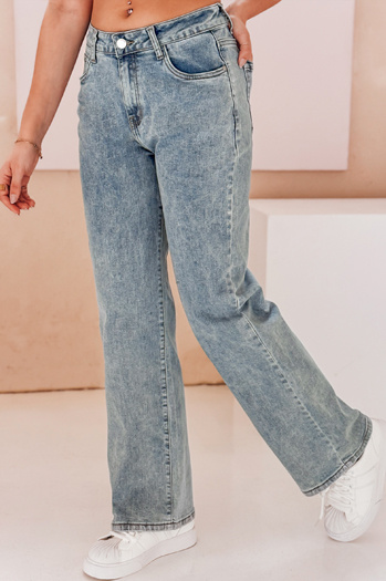 Női egyenes szárú farmer nadrág TANIALES kék Dstreet UY2670