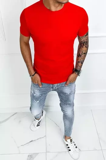 Férfi sima póló Szín Piros DSTREET RX4905