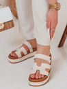 Női tépőzáras PLATFOR flip-flop bézs Dstreet ZY0866 ZY0866