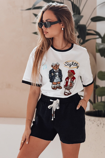 Női rövidnadrág NOT TOMORROW fekete Dstreet SY0445