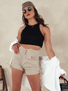 Női STYLE SHORTS bézs Dstreet rövidnadrág SY0391