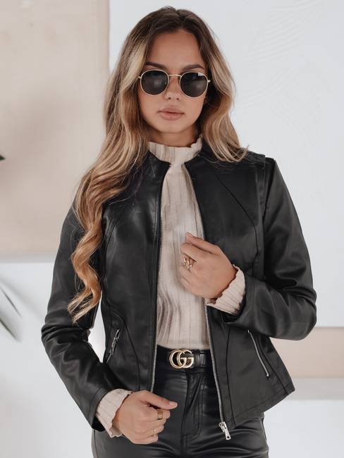 Női bőr Ramones dzseki fekete Dstreet TY5201 TY5201