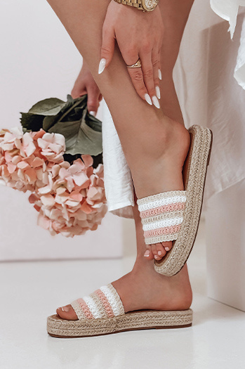 Női PLAZENTA flip-flopok rózsaszín Dstreet ZY0877