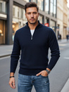 Férfi sötétkék pulóver Dstreet WX2338