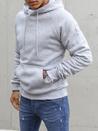 Férfi világos szürke pulóver Dstreet BX5481_3