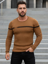 Férfi pulóver camel színben WX1625