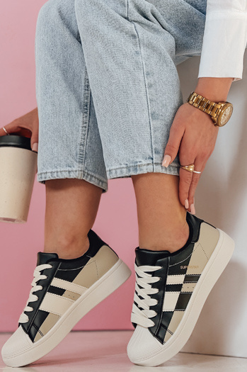 JUNOMI női platform tornacipő fekete Dstreet ZY0860 ZY0860