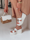 Női platform flip-flopok PLATSIMA fehér Dstreet ZY0758_1