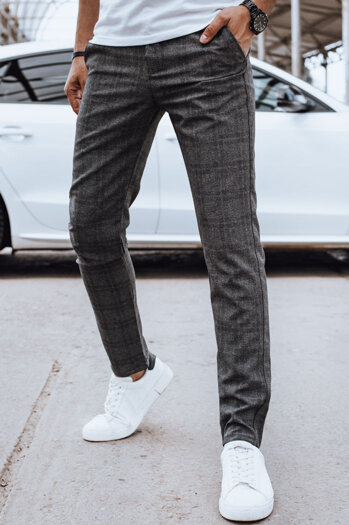 Férfi alkalmi sötétszürke nadrág Dstreet UX4399