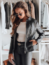 Női bőrdzseki ROCKYLADY fekete Dstreet TY4968 TY4968