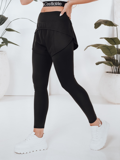Női sportos leggings GIRLJUMP fekete Dstreet UY2722