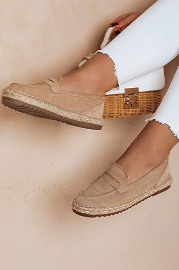 Női JUDANA bézs mokaszinok Dstreet ZY0630 ZY0630