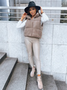 Női steppelt mellény BEEWARM  Szín Camel DSTREET TY3800
