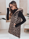 Női steppelt camel ELMERA mellény camel színben Dstreet TY5029
