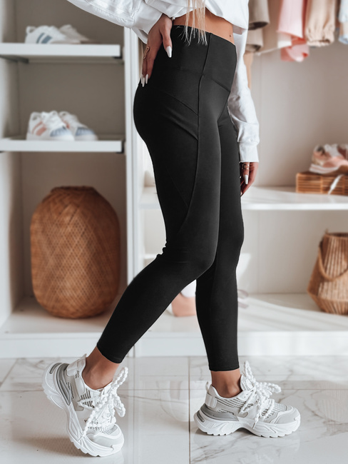 Női magas derekú leggings FLEXION fekete Dstreet UY2340