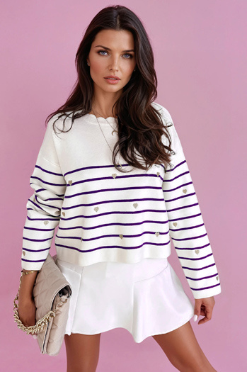 Női VELORIA pulóver lila Dstreet MY2029