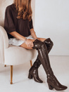 Női over-the-knee csizma barna Dstreet ZY1246 ZY1246