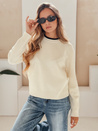Női basic pulóver DARMILA ecru Dstreet MY2506