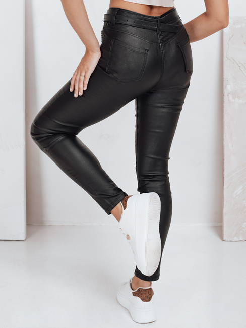 Női viaszolt skinny farmer fekete Dstreet UY2750 UY2750