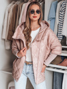 Női átmeneti steppelt oversize dzseki PUFFILOF rózsaszín Dstreet TY4854