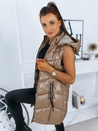 Női mellény MADANA camel színben Dstreet TY2979