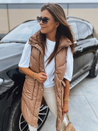 Női steppelt mellény MARIEL camel színben Dstreet TY3016_1