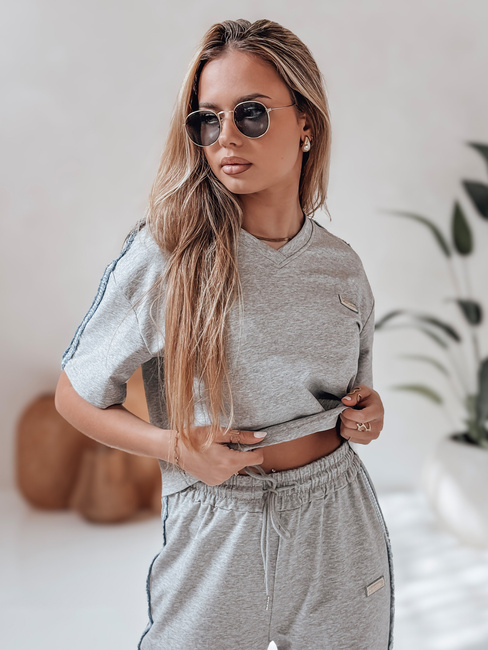 Női oversize edzőruha szett SPORT LIKE szürke Dstreet AY1145 AY1145