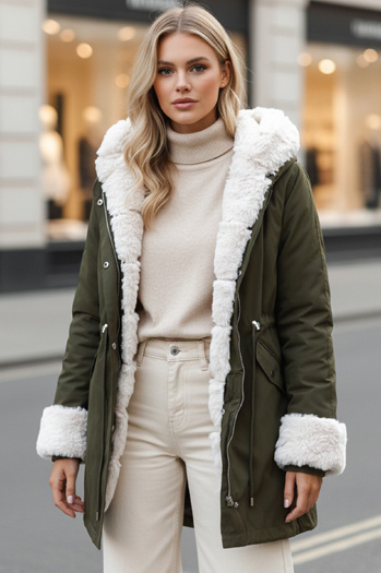 Női téli parka dzseki STARBURST zöld Dstreet TY4763