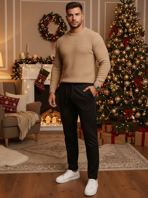 Férfi fekete nadrág Dstreet UX4413