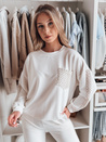 Női oversize pulóver LUXEEN ekrü Dstreet RY2793_3