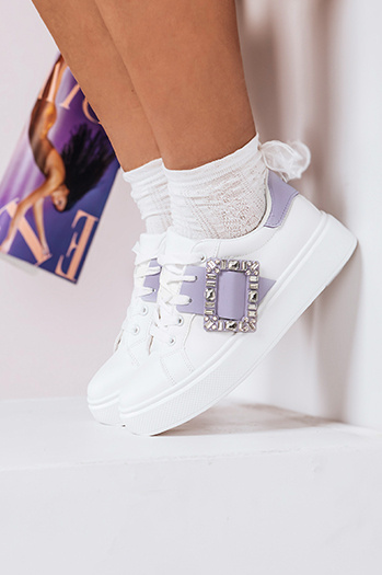 Női BRACE tornacipő lila Dstreet ZY0287 ZY0287