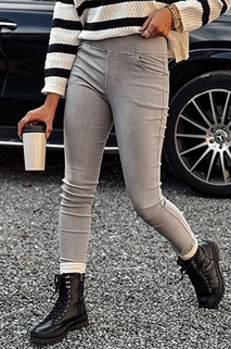 Női COZYVIBE leggings a'la farmer szürke Dstreet UY2191