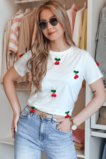 Női póló CHERETTE fehér Dstreet RY2848