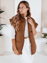 Női steppelt mellény NIMIA camel színben Dstreet TY3249