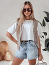 Női farmer rövidnadrág övvel HELLO JEAN kék Dstreet SY0481