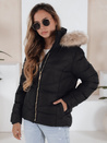 Női steppelt télikabát fekete Dstreet TY5149 TY5149